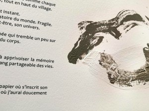 Page intérieure, livre d'artiste "Une année"